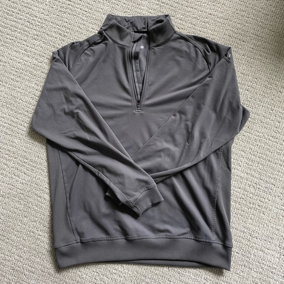 adidas Men's Gray Zip Up Sweater - Picture 1 of 3